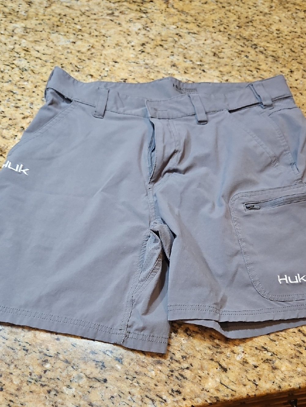 Huk Men's Performance Fishing Shorts - Gray